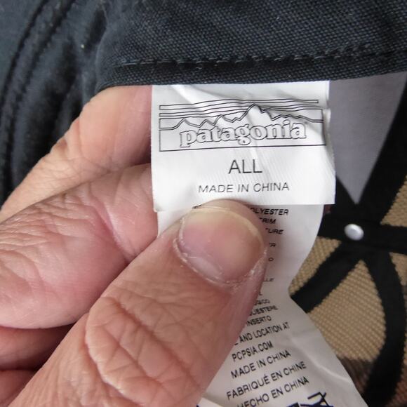 Patagonia Baseball Trucker Hat Cap Mesh Snap Back Embroidered Fish Logo Gorpcore - Picture 7 of 11